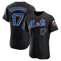NY.Mets #17 Keith Hernandez Player Black Replica Home Limited Elite Ddoa Stitched Jerseys