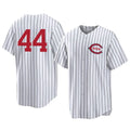 C.Reds #44 Elly De La Cruz Player White Stripe Field of Dreams Game Home Ddoa Stitched Jerseys