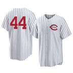 C.Reds #44 Elly De La Cruz Player White Stripe Field of Dreams Game Home Ddoa Stitched Jerseys