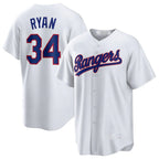 T.Rangers #34 Nolan Ryan Player White Home Game Ddoa Stitched Jerseys