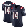 NE.Patriots #14 Robert Spillane Player Navy Vapor Untouchable Home Game Ddoa Stitched Jerseys