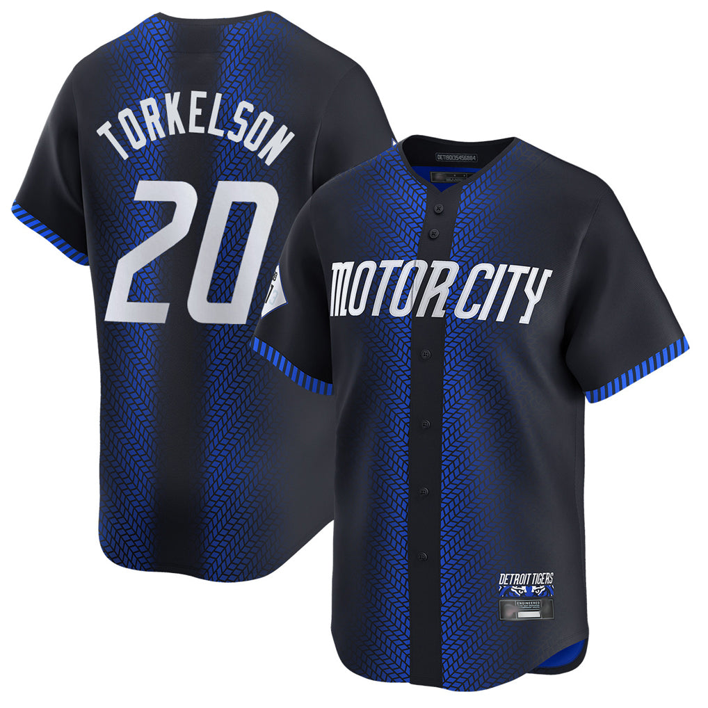 D.Tigers #20 Spencer Torkelson Player Navy City Connect Home Limited Ddoa Stitched Jerseys