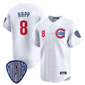 C.Cubs #8 Ian Happ Player White Vapor Premier Limited Home Ddoa Stitched Jerseys