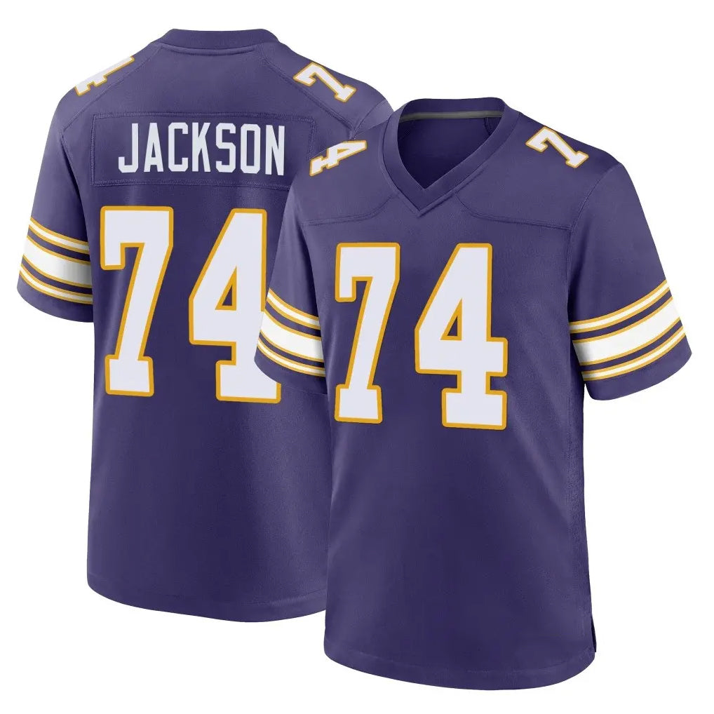 MN.Vikings #74 Donovan Jackson Player Purple Classic Home Game Ddoa Stitched Jerseys