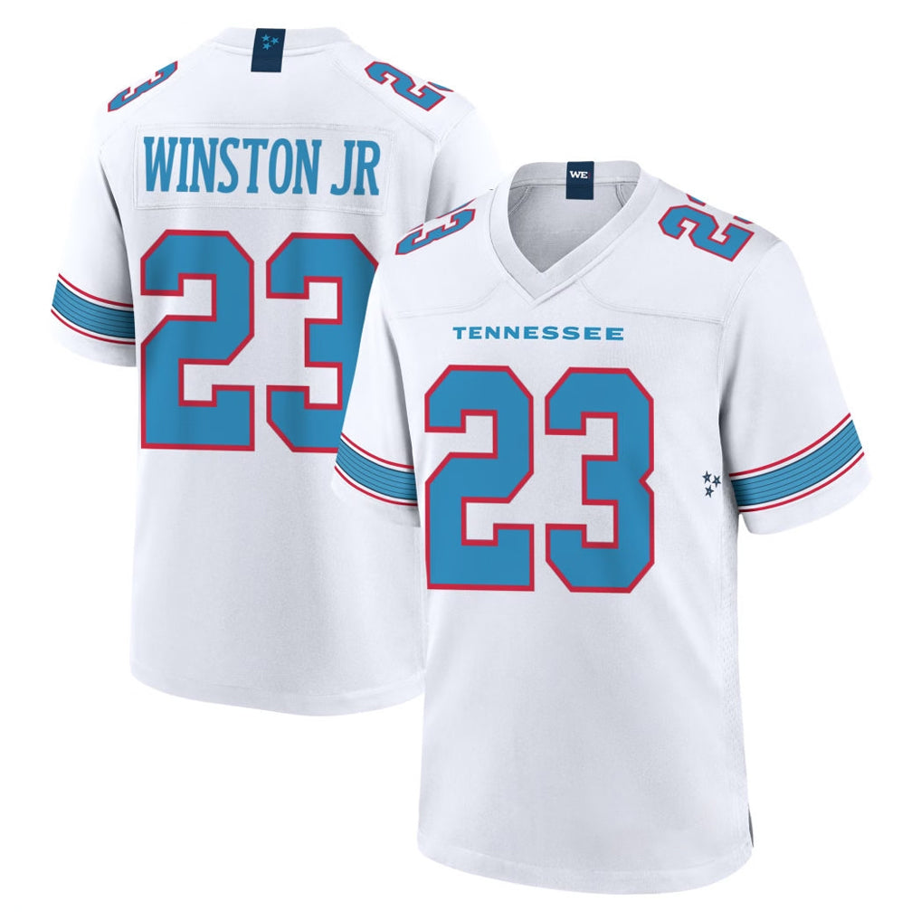 T.Titans #23 Kevin Winston Jr. Player White 2026 Game Home Ddoa Stitched Jerseys