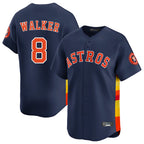 H.Astros #8 Christian Walker Player Navy Home Limited Ddoa Stitched Jerseys