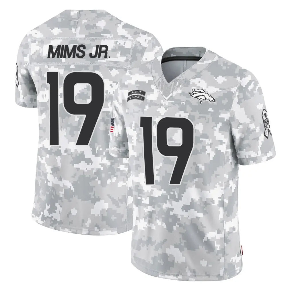D.Broncos #19 Marvin Mims Jr. Player Arctic Camo Salute To Service Limited Ddoa Stitched Jerseys