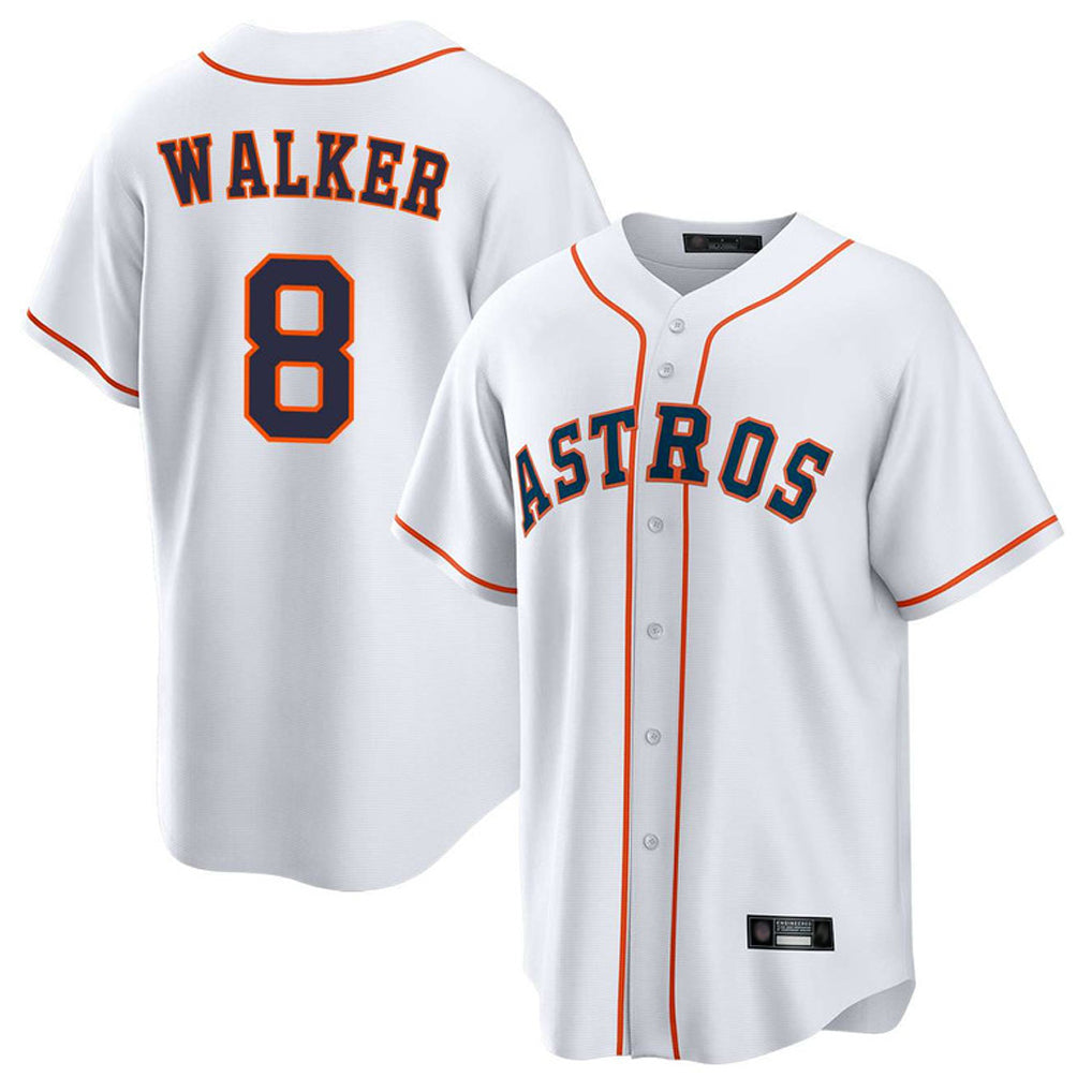 H.Astros #8 Christian Walker Player White Home Game Ddoa Stitched Jerseys