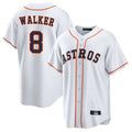 H.Astros #8 Christian Walker Player White Home Game Ddoa Stitched Jerseys