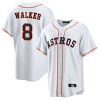 H.Astros #8 Christian Walker Player White Home Game Ddoa Stitched Jerseys