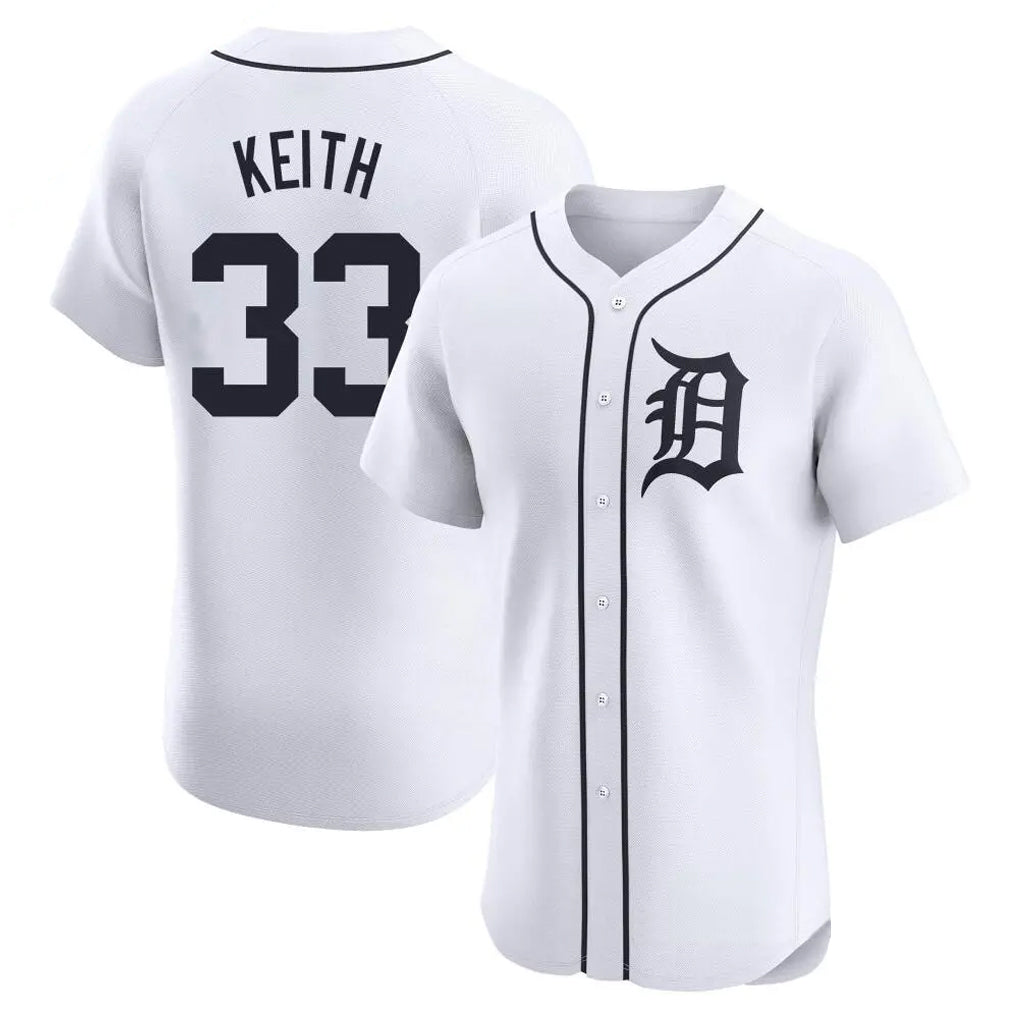 D.Tigers #33 Colt Keith Player White Limited Elite Home Ddoa Stitched Jerseys