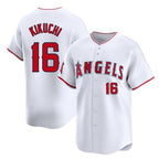 LA.Angels #16 Yusei Kikuchi Player White Limited Home Ddoa Stitched Jerseys
