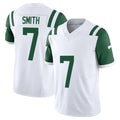 NY.Jets #7 Geno Smith Player White Limited Classic Vapor F.U.S.E. Home Game Ddoa Stitched Jerseys