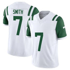NY.Jets #7 Geno Smith Player White Limited Classic Vapor F.U.S.E. Home Game Ddoa Stitched Jerseys