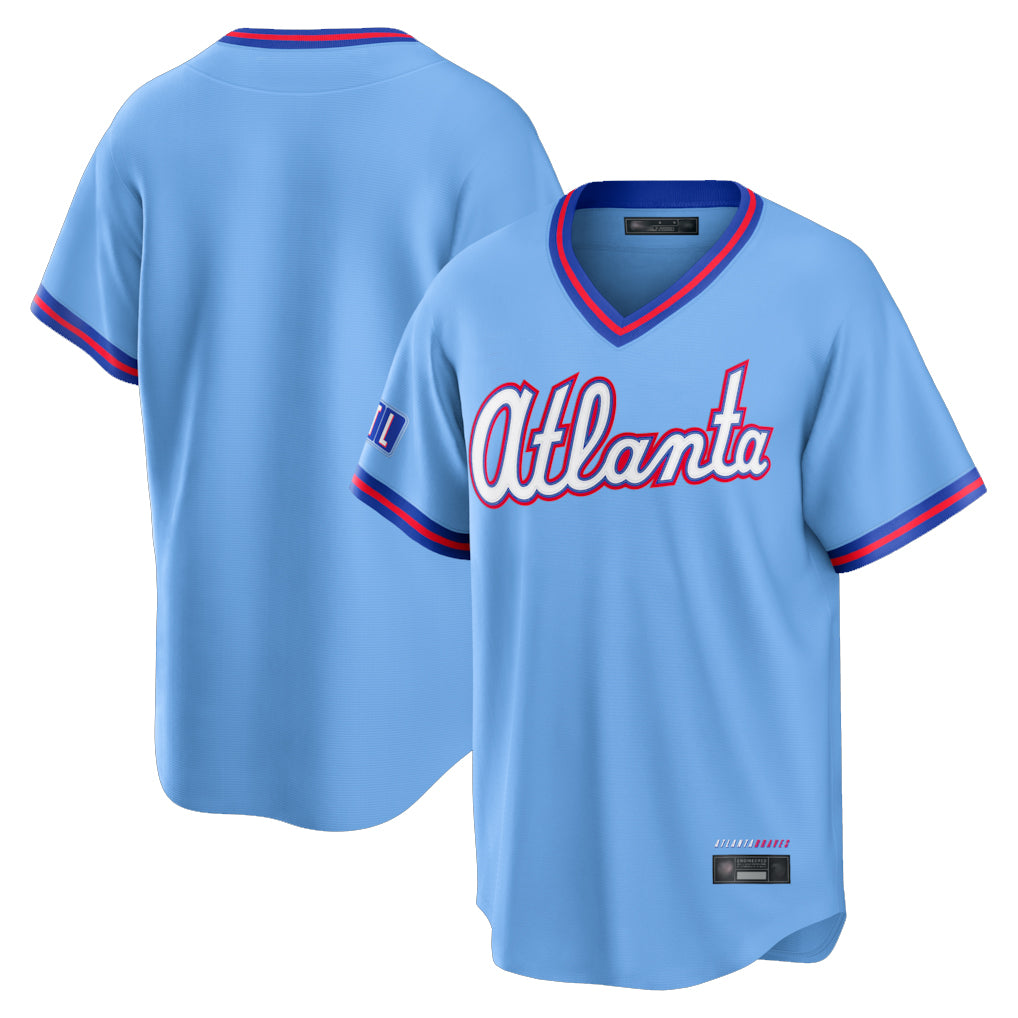 A.Braves ## Braves Blank Player Powder Blue 2026 City Connect T-shirt Home Game Ddoa Stitched Jerseys