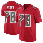 TB.Buccaneers #78 Tristan Wirfs Player Red Limited Color Rush Home Game Ddoa Stitched Jerseys