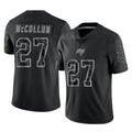 TB.Buccaneers #27 Zyon McCollum Player Black Reflective Limited Home Game Ddoa Stitched Jerseys