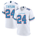 T.Titans #24 Alontae Taylor Player White 2026 Game Home Ddoa Stitched Jerseys