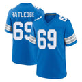 D.Lions #69 Tate Ratledge Player Blue Alternate Home Game Ddoa Stitched Jerseys