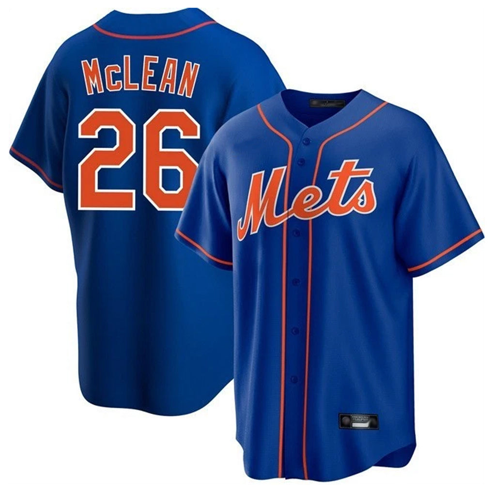 NY.Mets #26 Nolan McLean Player Royal Home Game Ddoa Stitched Jerseys