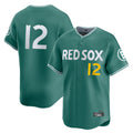B.Red Sox #12 Connor Wong Player Green City Connect Limited Home Game Ddoa Stitched Jerseys