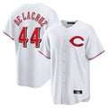 C.Reds #44 Elly De La Cruz Player White Home Game Ddoa Stitched Jerseys