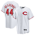 C.Reds #44 Elly De La Cruz Player White Home Game Ddoa Stitched Jerseys