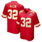 KC.Chiefs #32 Marcus Allen Player Red Home Game Ddoa Stitched Jerseys