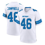 D.Lions #46 Jack Campbell Player White Alternate Home Game Ddoa Stitched Jerseys