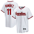 C.Guardians #11 Jose Ramirez Player White Game Home Ddoa Stitched Jerseys