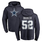 D.Cowboys #52 Tyler Booker Player Navy Pullover Hoodies Limited Ddoa Stitched Jerseys