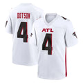 A.Falcons #4 Jahan Dotson Player White Home Game Ddoa Stitched Jerseys