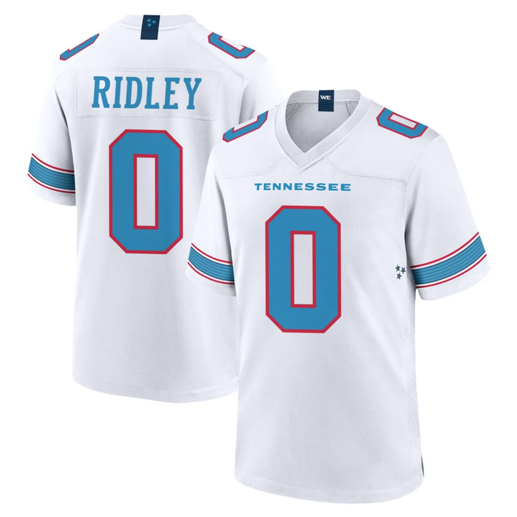 T.Titans #0 Calvin Ridley Player White 2026 Game Home Ddoa Stitched Jerseys