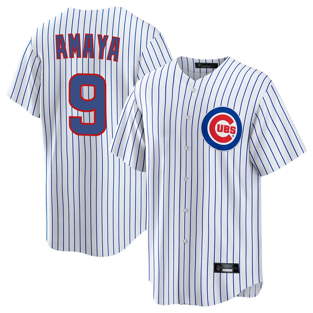 C.Cubs #9 Miguel Amaya Player White Game Home Ddoa Stitched Jerseys