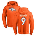 D.Broncos #9 Talanoa Hufanga Player Orange Pullover Hoodie Limited Ddoa Stitched Jerseys