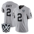 LV.Raiders #2 Ashton Jeanty Player Gray 2026 Vapor Limited Home Game Ddoa Stitched Jerseys