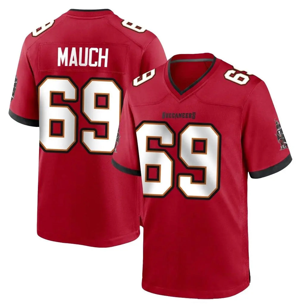 TB.Buccaneers #69 Cody Mauch Player Red Home Game Ddoa Stitched Jerseys