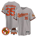 B.Orioles #35 Adley Rutschman Player Gray 30th Anniversary of 2131 Home Game Ddoa Stitched Jerseys
