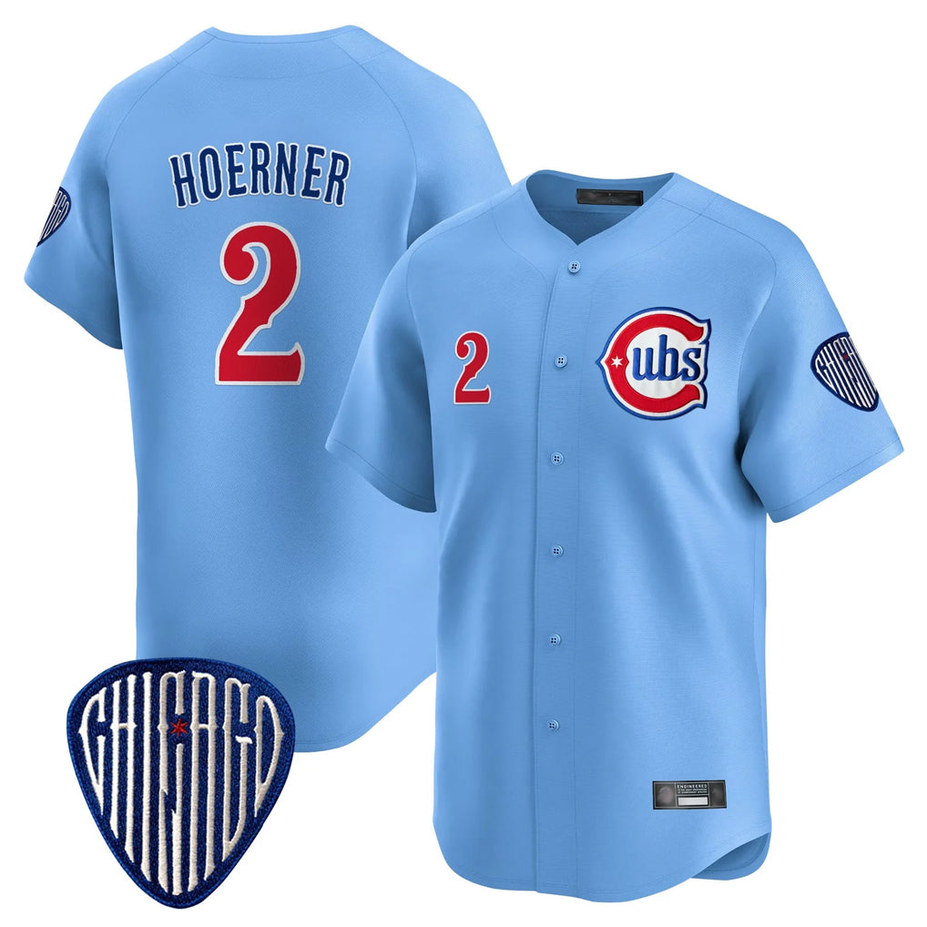 C.Cubs #2 Nico Hoerner Player Blue Vapor Premier Limited Home Ddoa Stitched Jerseys