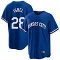 KC.Royals #28 Kyle Isbel Player Royal Game Home Ddoa Stitched Jerseys