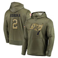 TB.Buccaneers #2 Emeka Egbuka Player Olive Salute to Service Pullover Hoodie Home Game Ddoa Stitched Jerseys