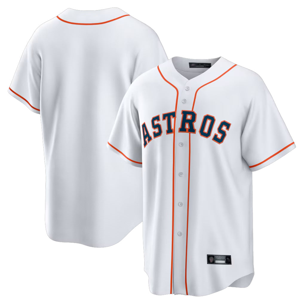 H.Astros ## Astros Blank Player White Home Game Ddoa Stitched Jerseys