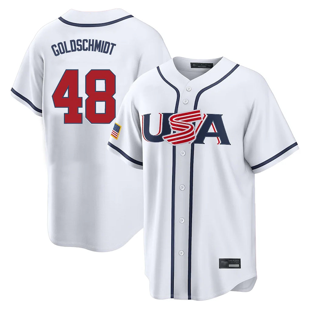 NY.Yankees #48 Paul Goldschmidt Player White USA 2026 World Classic Limited Game Ddoa Stitched Jerseys