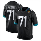 J.Jaguars #71 Tony Boselli Player Black Home Game Ddoa Stitched Jerseys