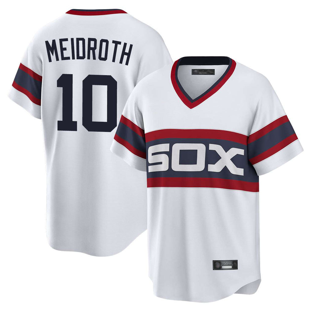 C.White Sox #10 Chase Meidroth Player White T-shirt Home Game Ddoa Stitched Jerseys