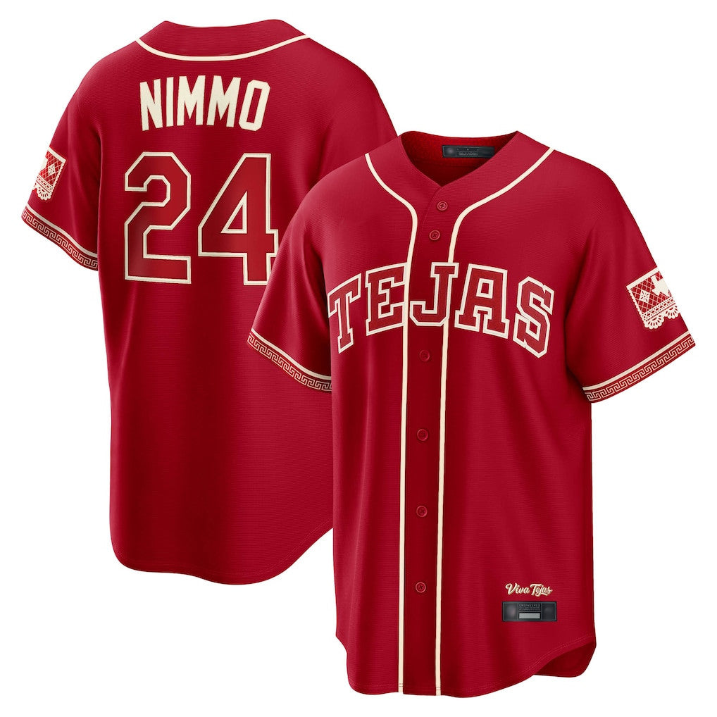 T.Rangers #24 Brandon Nimmo Player Red 2026 City Connect Ddoa Stitched Jerseys