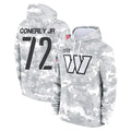 W.Commanders #72 Josh Conerly Jr. Player Arctic Camo Limited Salute to Service Pullover Hoodies Game Ddoa Stitched Jerseys