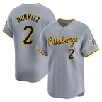 P.Pirates #2 Spencer Horwitz Player Gray Road Home Limited Ddoa Stitched Jerseys