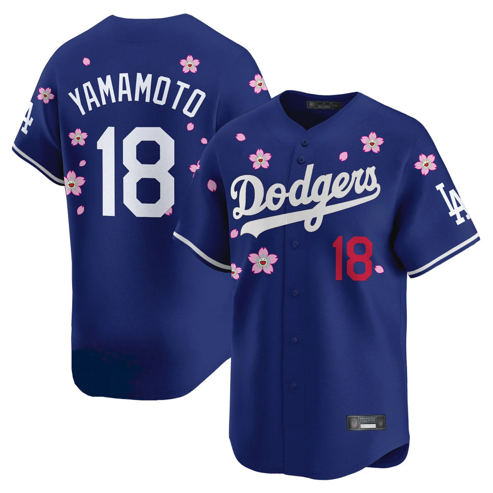 LA.Dodgers #18 Yoshinobu Yamamoto Player Royal Tokyo Series Vapor Premier Limited Ddoa Stitched Jerseys