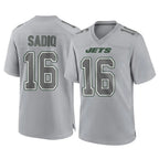 NY.Jets #16 Kenyon Sadiq Player Gray Limited Atmosphere Fashion Home Game Ddoa Stitched Jerseys